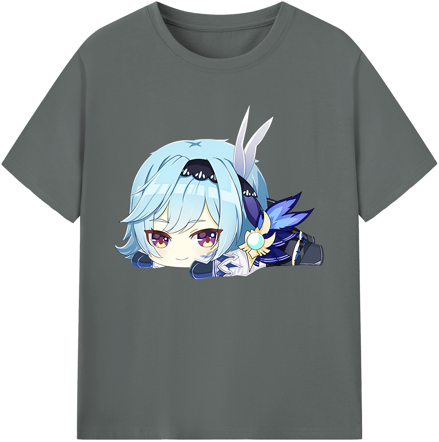 げんし神 优菈 ゆうら genshin Yūra 綿100％ メンズ半袖Tシャツ｜肌触りやわらか＆通気性